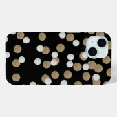 glazen witte stippen champagne Gold confetti Case-Mate iPhone Case (Achterkant (horizontaal))