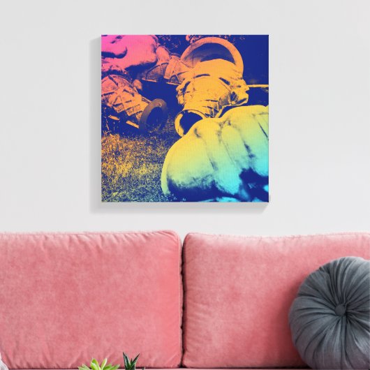 glazen zomersappelpitten canvas afdruk (Insitu (Woonkamer))