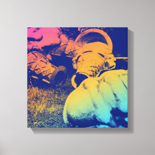 glazen zomersappelpitten canvas afdruk