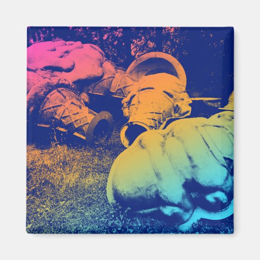 glazen zomersappelpitten magneet (Voorkant)