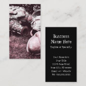 glazen zomersappelpitten visitekaartje (Voorkant / Achterkant)