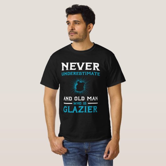Glazier Gezegde Window Fitter Glazier Kerstmis T-shirt (Voorkant volledig)