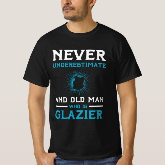 Glazier Gezegde Window Fitter Glazier Kerstmis T-shirt (Voorkant)