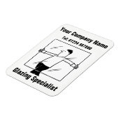 Glazier-, glas- en Glazingsmagneet Magneet (Linkerzijde)