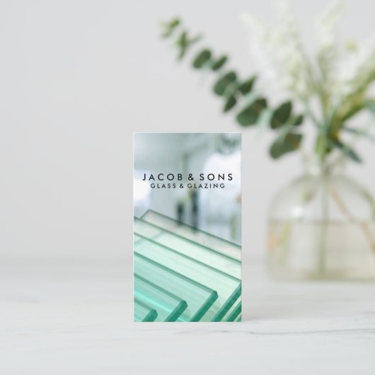Glazier Glazing Glazen Visitekaartje (Staand voorkant)