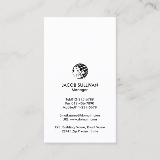 Glazier Glazing Glazen Visitekaartje (Achterkant)