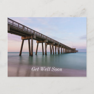 Glazig Water Bij De Steiger Van Panama City Beach Briefkaart
