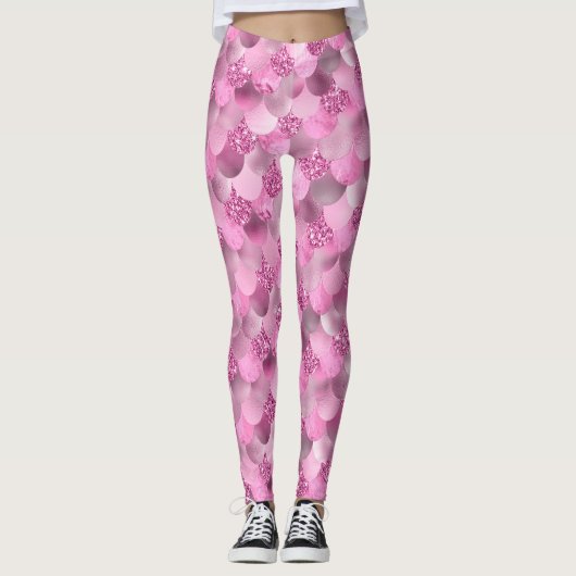glazige handdoeken van Pinks & Purples Mermaid Leggings