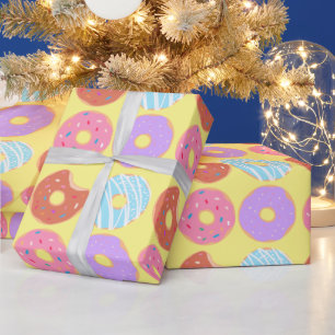 Glazuur Donuts Esthetiek Verjaardagsfeestje Eet Th Cadeaupapier