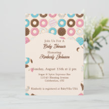 Glazuur & Groei Baby Shower Uitnodiging