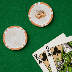 Glazuurdonuts Zoete Traktaties Poker Chips