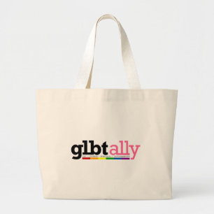 GLBT Ally Bag Grote Tote Bag