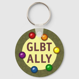 GLBT Ally Baubles Sleutelhanger
