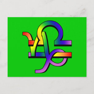 GLBT Capricorn & Libra Briefkaart