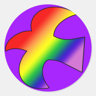 GLBT Dove Ronde Sticker