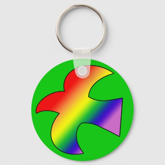 GLBT Dove Sleutelhanger (Voorkant)
