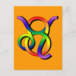 GLBT Leo & Taurus Briefkaart