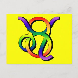 GLBT Leo & Taurus Briefkaart