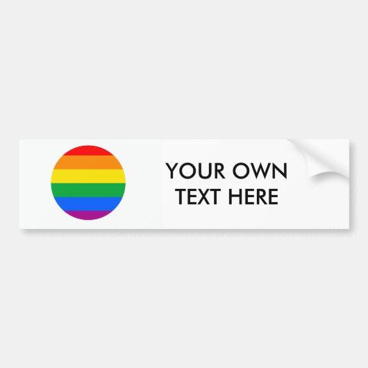 GLBT Pride Bumpersticker (Voorkant)