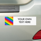 GLBT Pride Strepen 2 Bumpersticker (Op auto)