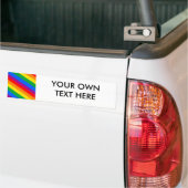 GLBT Pride Strepen 2 Bumpersticker (Op Truck)