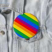 GLBT Pride Stripes 2 Ronde Button 4,0 Cm (In situ)