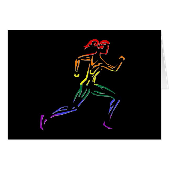GLBT Pride Vrouw Runner (Voorkant Horizontaal)