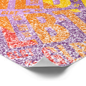 GLBT WORD PATTERN COLOR -.png Poster (Hoek)