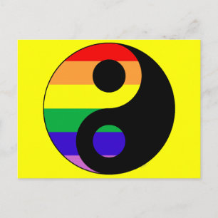 GLBT YinYang Briefkaart
