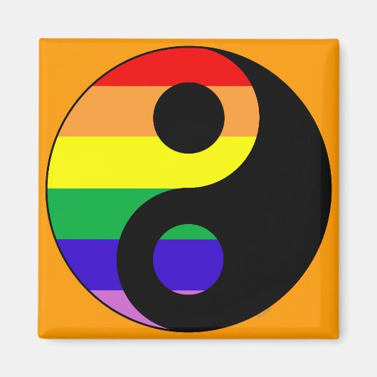 GLBT YinYang Magneet (Voorkant)