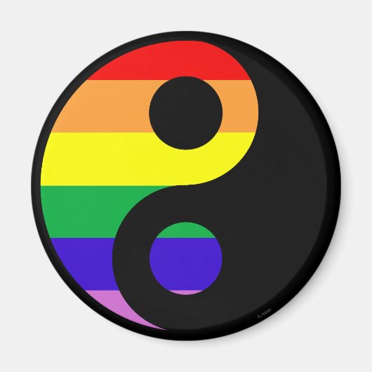 GLBT YinYang Magneet (Voorkant)