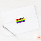 GLBTQA Veilige Ruimte Ronde Sticker (Envelop)