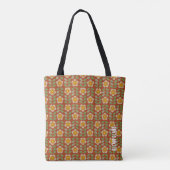 GLEAM GLADE - Schattigee Floral Print Canvas tas (Achterkant)