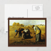 Gleaners, naar Millet (beste kwaliteit) Briefkaart (Voorkant / Achterkant)