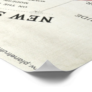 Gleason's NEW STANDARD MAP OF THE WORLD Poster