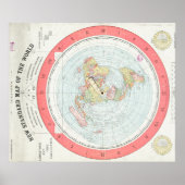 Gleason's NEW STANDARD MAP OF THE WORLD Poster (Devant)
