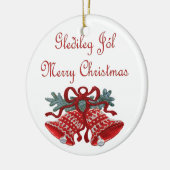 Gledeleg Jol Keramisch Ornament (Links)