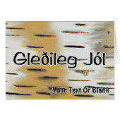 Gleðileg Jól - Birchabok (Devant horizontal)