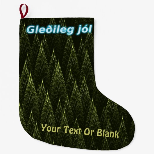Gleðileg Jól - Conifers Grote Kerstsok (Voorkant)