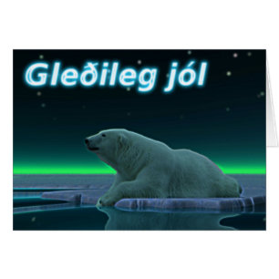 Gleðileg Jól - Ours polaire de bord de glace