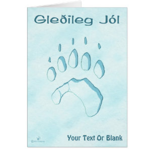Gleðileg Jól - Polar Beer Paw Print