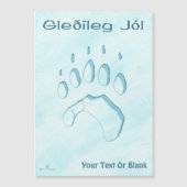 Gleðileg Jól - Polar Beer Paw Print (Voorkant)