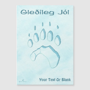 Gleðileg Jól - Polar Beer Paw Print