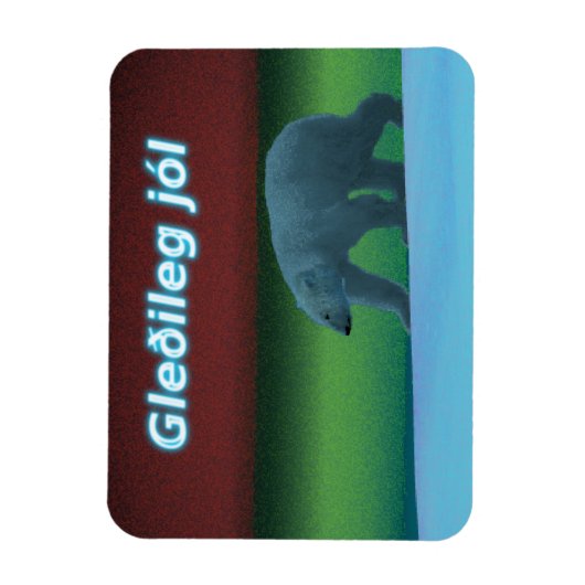 Gleðileg Jól - Polar Lights Polar Beer Magneet (Verticaal)