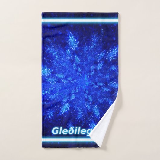 Gleðileg jól - Snowburst (Serviette à main)