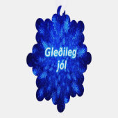 Gleðileg Jól - Snowburst Ornament Kaart (Rechts)