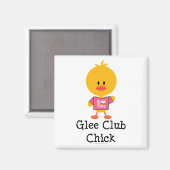 Glee Club Chick Magnet Magneet (Voorkant / Achterkant)