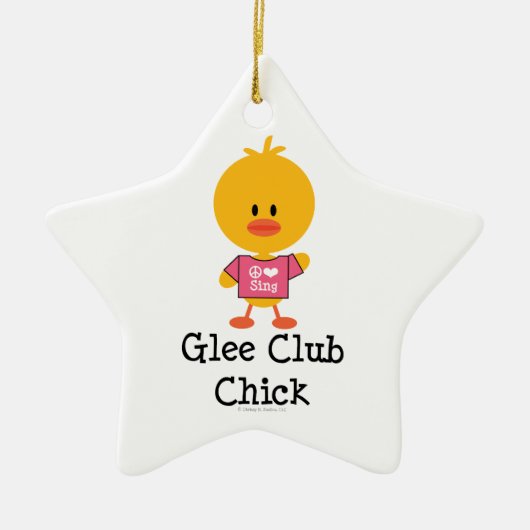 Glee Club Chick Star Ornament (Voorkant)