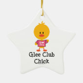Glee Club Chick Star Ornament (Achterkant)