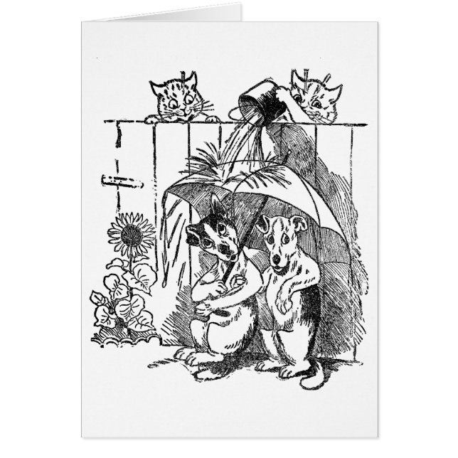 Gleeful Cats Douse Dogs  Louis Wain (Voorkant)